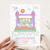 Bounce Birthday Party Invitation Kaart