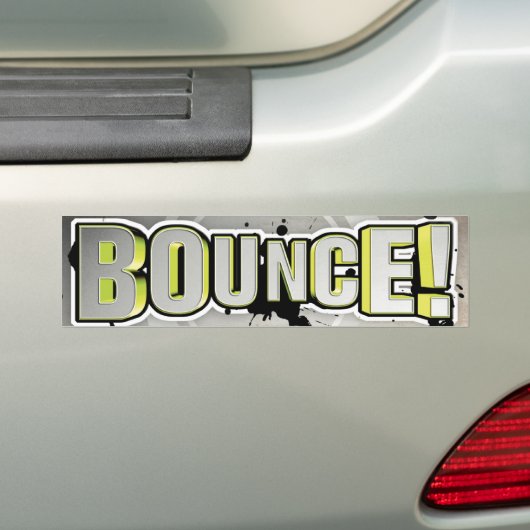 Bounce! Bumpersticker (Op auto)
