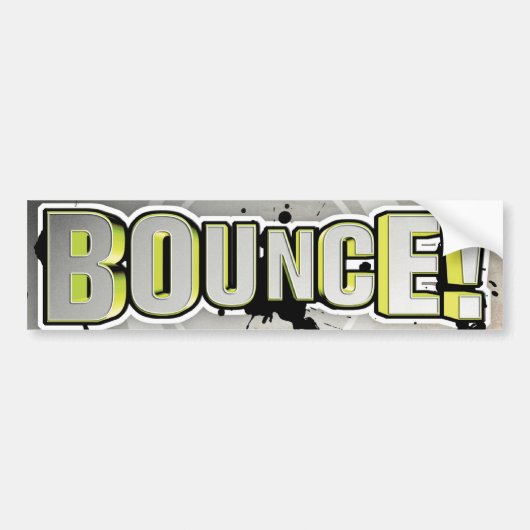 Bounce! Bumpersticker (Voorkant)