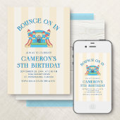 Bounce Castle House verjaardagsuitnodiging Kaart