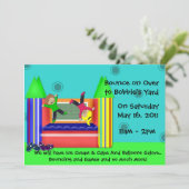 Bounce Castle Invitation Kaart (Staand voorkant)