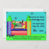 Bounce Castle Invitation Kaart (Voorkant)