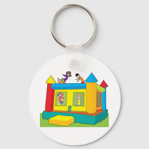 Bounce Castle Kinderen Sleutelhanger