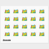 Bounce Castle Ronde Sticker (Vel)