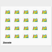 Bounce Castle Ronde Sticker (Vel)