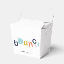 Bounce Colorful Kids Birthday Party Bedankdoosjes
