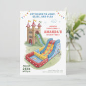 Bounce House Birthday Kaart (Staand voorkant)