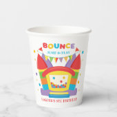 Bounce House Birthday Papieren Bekers (Achterkant)