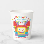 Bounce House Birthday Papieren Bekers (Voorkant)