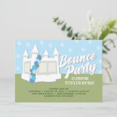 Bounce House Birthday Party Kaart (Staand voorkant)