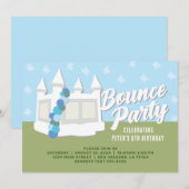 Bounce House Birthday Party Kaart (Voorkant / Achterkant)