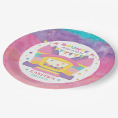 Bounce House Birthday Party Papieren Bordje (Gekanteld)
