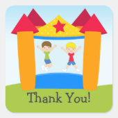 Bounce House Birthday Party Sticker (Voorkant)