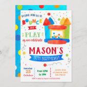 Bounce House Birthday Party Uitnodigingen (Voorkant / Achterkant)