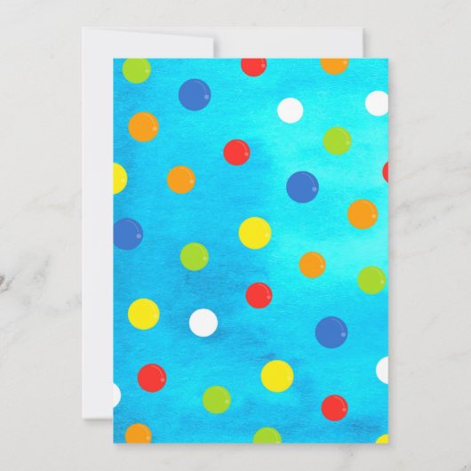 Bounce House Birthday Party Uitnodigingen (Achterkant)