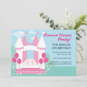 Bounce House Birthday Party Uitnodigingen (Staand voorkant)