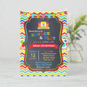 Bounce House Birthday Party Uitnodigingen (Staand voorkant)