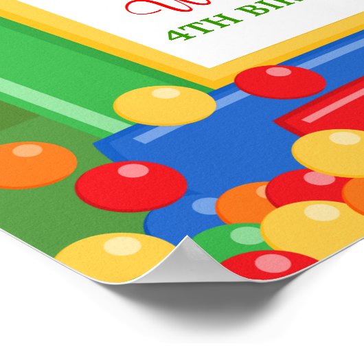 Bounce House Birthday Poster (Hoek)