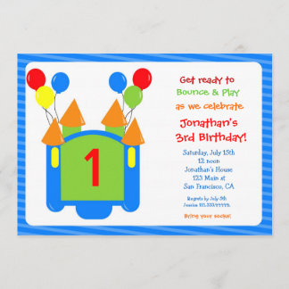 Bounce House Birthday Uitnodiging