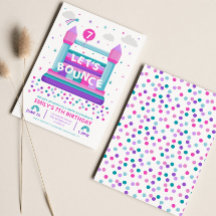 Bounce House Birthday Uitnodiging