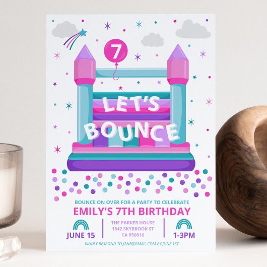 Bounce House Birthday Uitnodiging