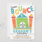 Bounce House Birthday Uitnodiging (Voorkant)
