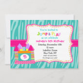 Bounce House Bounce Castle Birthday Uitnodigingen (Voorkant)