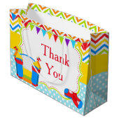 Bounce House Bouncy Castle Verjaardagsjongen Dank  Groot Cadeauzakje (Achterkant Gekanteld)