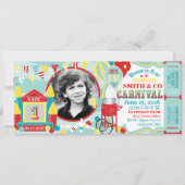 Bounce House Carnaval Birthday Kaart (Voorkant)