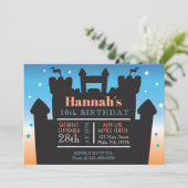 BOUNCE HOUSE CASTLE VERJAARDAGSFEEST OPBLAASBARE s Kaart (Staand voorkant)