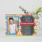 Bounce House Foto van Birthday Party Kaart (Staand voorkant)