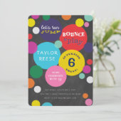 Bounce House Jump Birthday Uitnodiging (Staand voorkant)