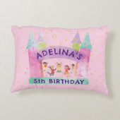 Bounce House Jump Spelen Gymnastiek Kinderen Verja Accent Kussen (Achterkant)