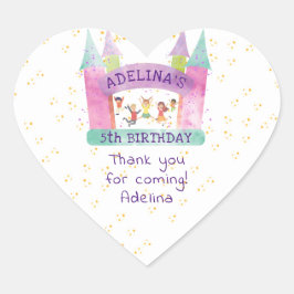 Bounce House Jump Spelen Gymnastiek Kinderen Verja Hart Sticker