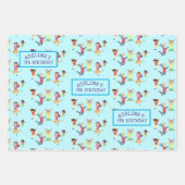 Bounce House Jump Spelen Gymnastiek Kinderen Verja Inpakpapier Vel (Voorkant 3)