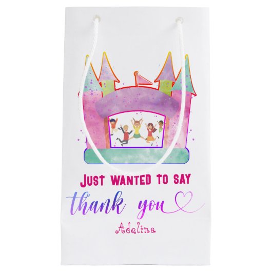 Bounce House Jump Spelen Gymnastiek Kinderen Verja Klein Cadeauzakje (Voorkant)