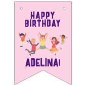 Bounce House Jump Spelen Gymnastiek Kinderen Verja Vlaggetjes (Eerste vlag)