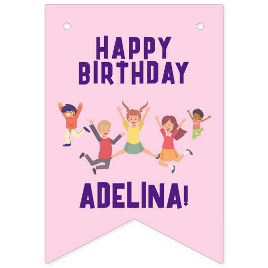 Bounce House Jump Spelen Gymnastiek Kinderen Verja Vlaggetjes (Eerste vlag)