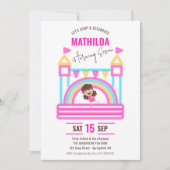 Bounce House Jump Trampoline Kids Verjaardag Digit Kaart (Voorkant)