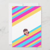 Bounce House Jump Trampoline Kids Verjaardag Digit Kaart (Achterkant)