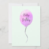 Bounce House Jump Trampoline Meisje Verjaardag Dig Kaart (Achterkant)