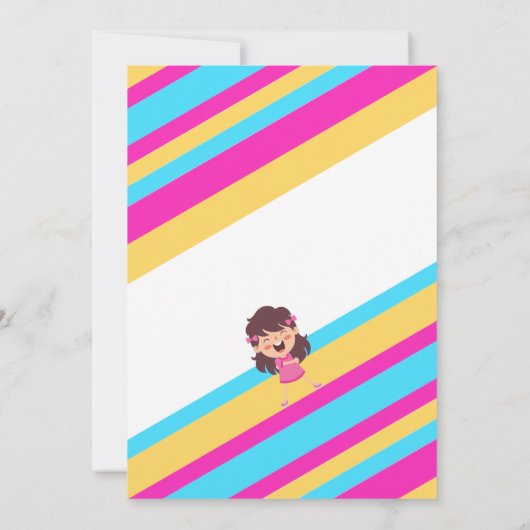 Bounce House Jump Trampoline Party Kinderen Verjaa Kaart (Achterkant)