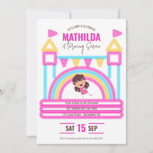 Bounce House Jump Trampoline Party Kinderen Verjaa Kaart