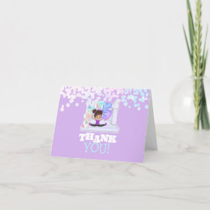 Bounce House Jump Vijfde Verjaardag Bedankkaart