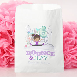 Bounce House Jump zesde verjaardag Bedankzakje