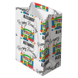 Bounce House Jumping Castle Ball Kinder naam Medium Cadeauzakje