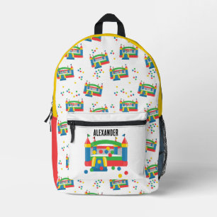 Bounce House Jumping Castle Ball Schattige patroon Bedrukte Rugzak