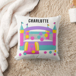 Bounce House Jumping Castle Ball Schattige Roze Pa Kussen