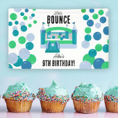 Bounce House Jumping Castle Boys Verjaardagsfeest Spandoek