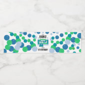 Bounce House Jumping Castle Boys Verjaardagsfeest Waterfles Etiket (Enkel label)